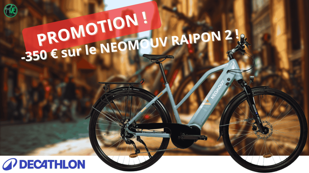 NEOMOUV RAIPON 2 : –350 € chez Decathlon, promo VTC électrique à saisir avant le 17 août 2025
